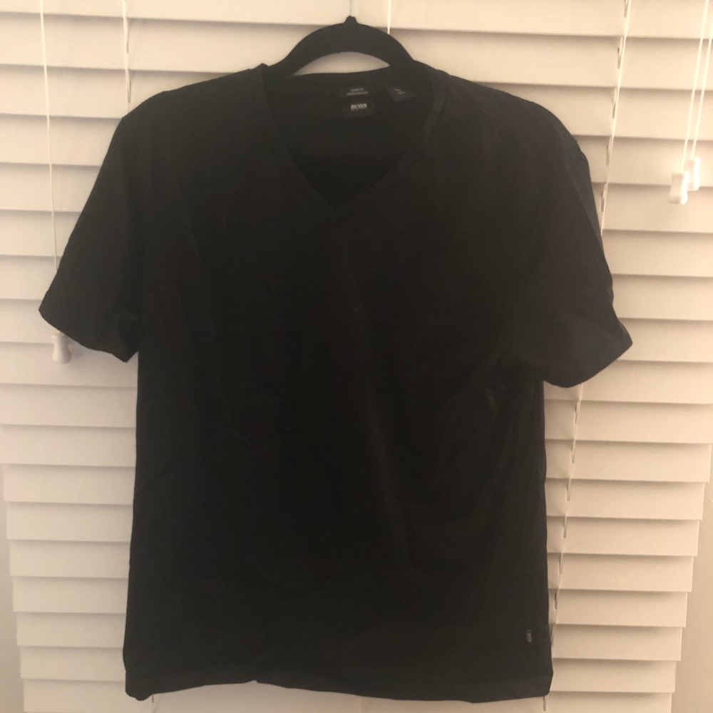 Regular-fit T-shirt in mercerized cotton Black